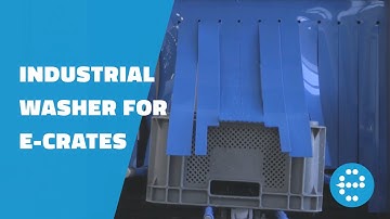 Industrial washer for E-crates