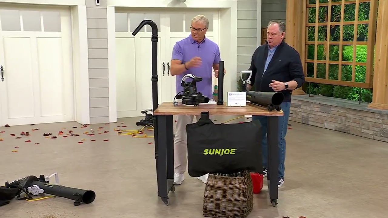 Sun Joe Electric 3-in-1 Blower, Mulcher &amp; Vacuum with Gutter Kit on QVC
