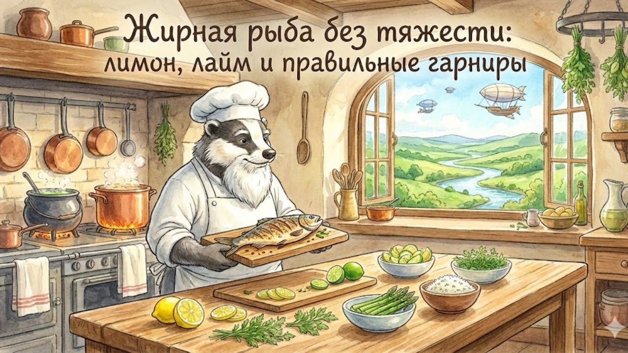 Жирная рыба без тяжести: лимон, лайм и правильные гарниры