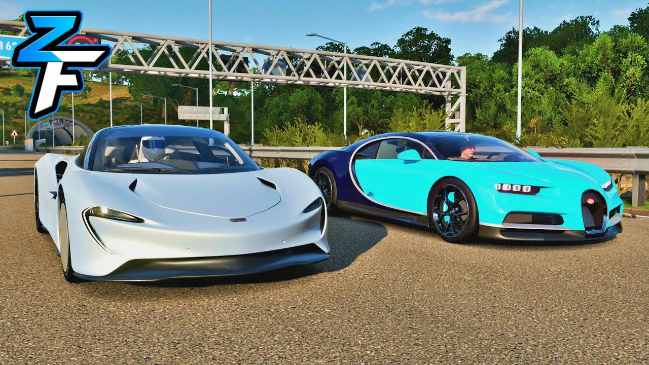 McLaren Speedtail vs Bugatti Chiron Drag Race! | Forza Horizon 4 - YouTube