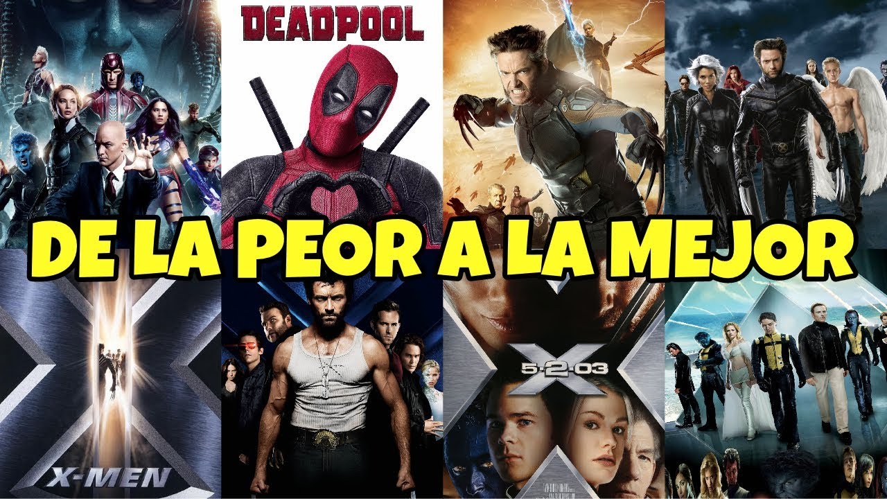 TODAS las películas de X-MEN, de LA PEOR a LA MEJOR - YouTube