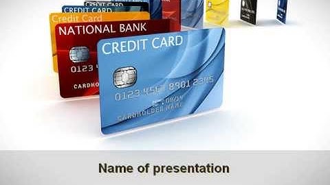 Credit Card For Long Range Payment PowerPoint Template by PoweredTemplate.com