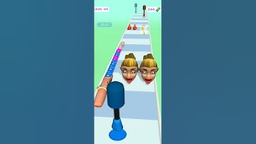 #shorts Nail Stack! 🌈 💅 - 3D Games #Gameplay #mobilegame All Levels Gameplay (iOS & Android)