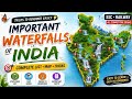 Important Waterfalls | Map-Based Explanation | SSC CGL, RRB NTPC, Railway & All Competitive Exams