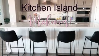 DIY Kitchen Island Makeover | Under $35! Easy and Affordable!