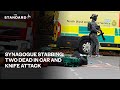 Manchester synagogue stabbing: Two dead in car and knife attack as suspect &#39;feared to have bomb&#39;