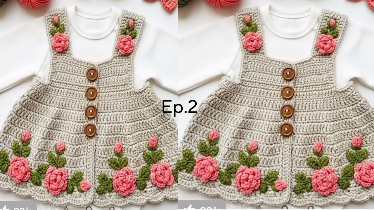 Beautiful Crochet Baby Girl Dress|| crochet cardigan tutorial step by step|| crochet for beginners