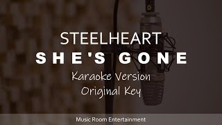 Steelheart - She's Gone (Original Key) Karaoke Version