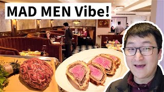 NYC's "MAD MEN" Era Restaurant! Is The Press Club Grill NYC's Best Steak?