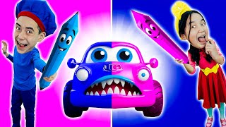 Pink & Blue Colors Lovers + A Colors Song | Tutti Frutti Nursery Rhymes & Kids Songs