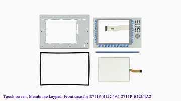2711P-B12C4A1 2711P-B12C4A2 Plastic Case, Touch Screen, Membrane Keypad for PanelView Plus 1250