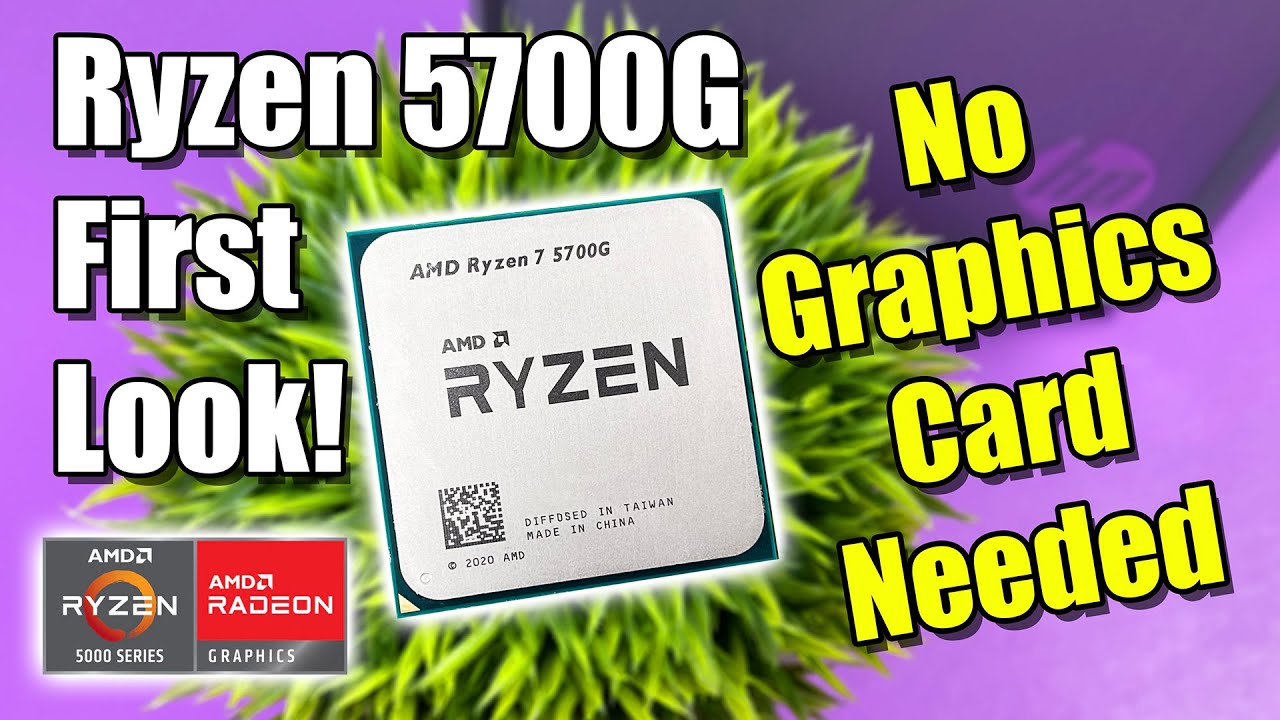 The RYZEN 7 5700G Is A BEAST! No Graphics Card Needed!? 