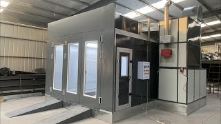 New spray paint booth installation video