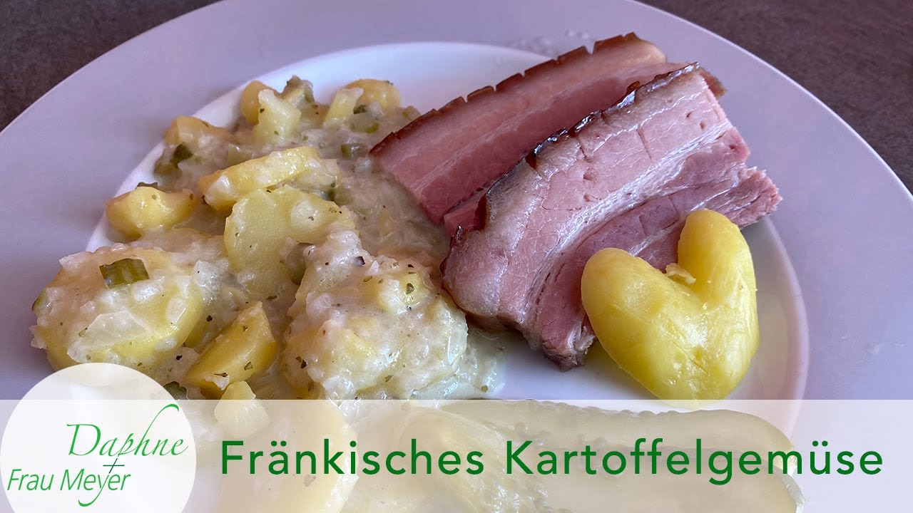 Fränkisches Kartoffelgemüse wie von der Oma gekocht. Da werden ...