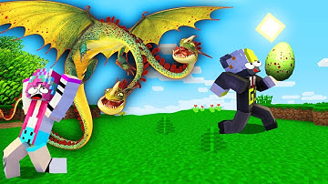 ONE VÀ NOOB YETI KHÁM PHÁ  ĐẢO RỒNG 2 ĐẦU VÀ ĂN CẮP TRỨNG RỒNG THÀNH CÔNG TRONG MINECRAFT