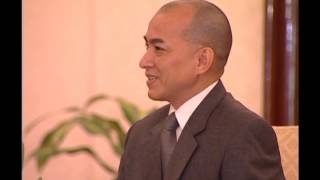 His Majesty Preah Bat Samdech Preah Boromneath Norodom Sihamoni receives Uwe Morawetz