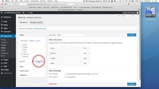 Wordpress 4.4 - How to Edit A Menu