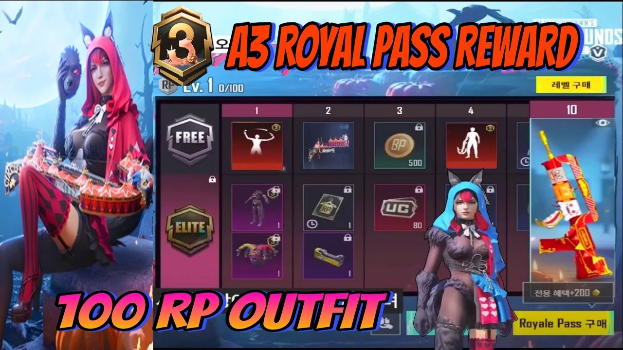 😱 Shocking A3 Royal Pass Leaks! Are You Ready for 100 RP Outfit ! A3 ...