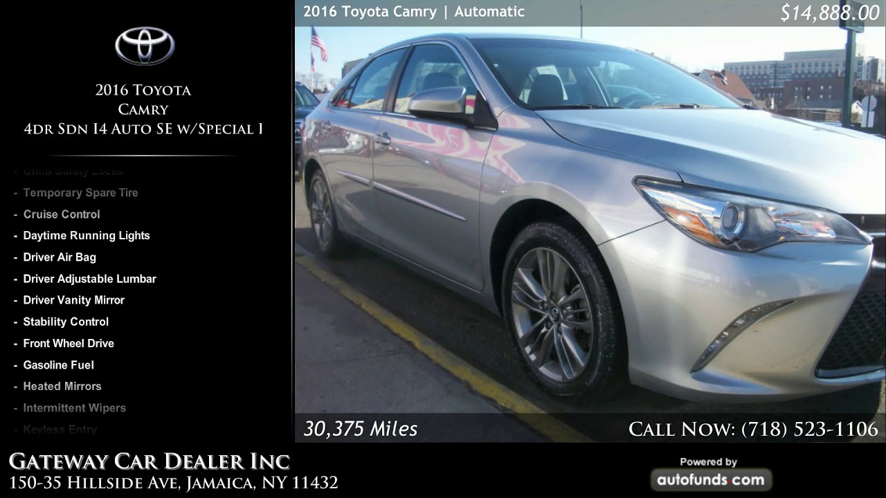 Used 2016 Toyota Camry Gateway Car Dealer Inc, Jamaica, NY SOLD YouTube