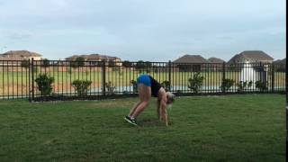 Half turn jump burpees