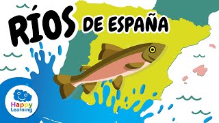 🗺️ Los RÍOS de ESPAÑA y sus VERTIENTES | Vídeos Educativos para Niños de PRIMARIA | @HappyLearningES