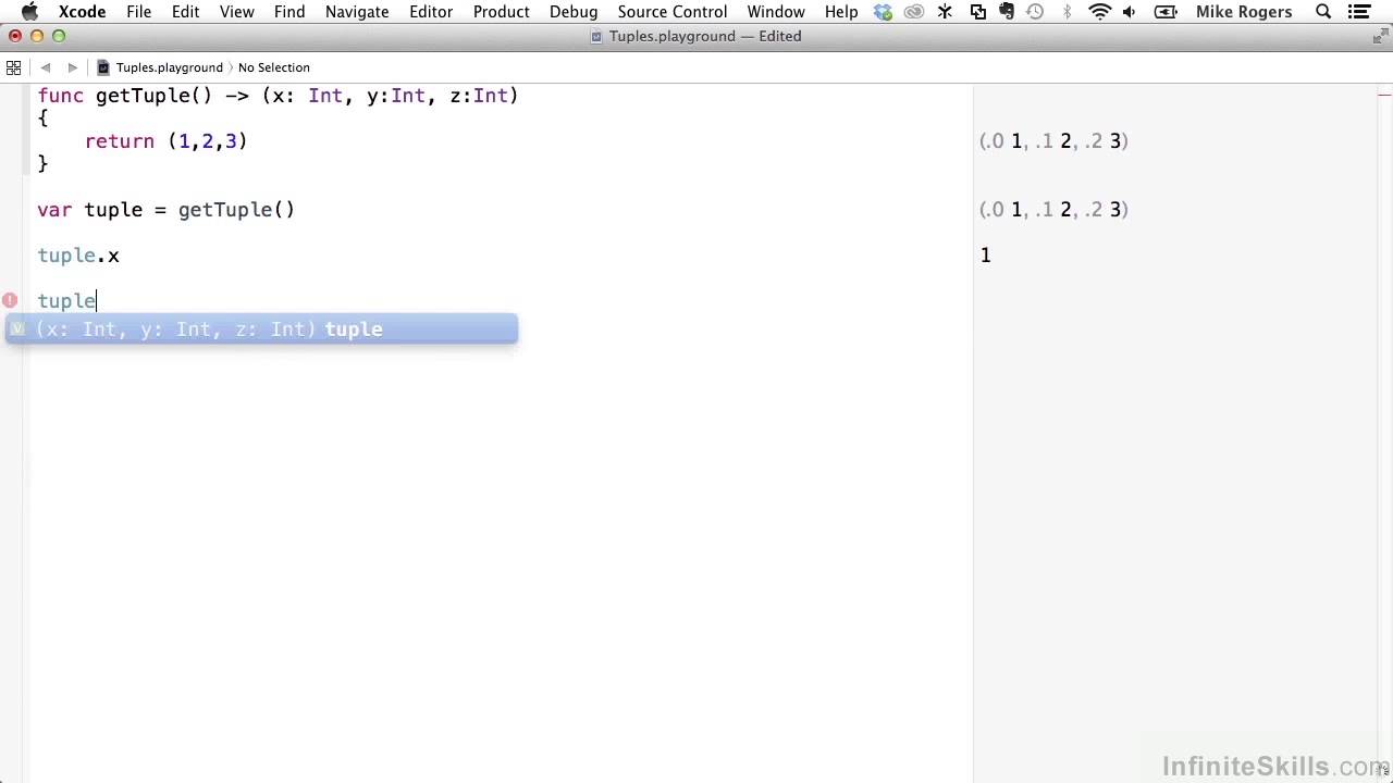 Learning Swift Programming Tutorial - Tuples - YouTube
