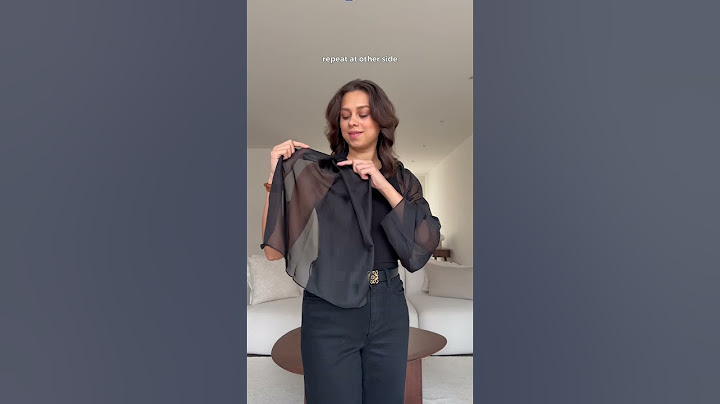 VIRAL TANK TOP HACK with (sheer) scarf 😱 What do you think? Subscribe for #fashion