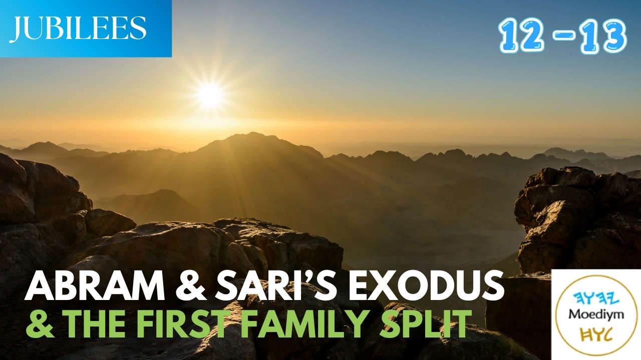 EXODUS PATTERN emerges comparing #GENESIS and #bookofjubilees   #biblemysteries #abraham #exodus