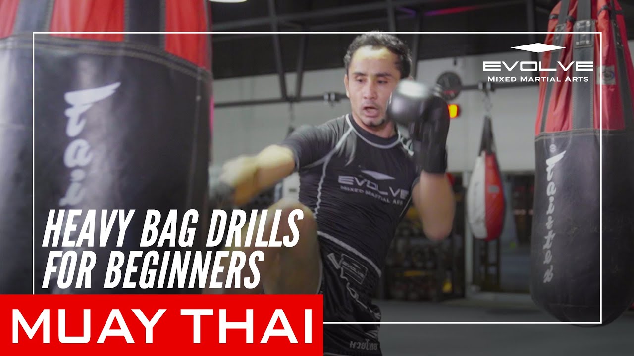 Muay Thai Heavy Bag Drills For Beginners SamA Gaiyanghadao YouTube