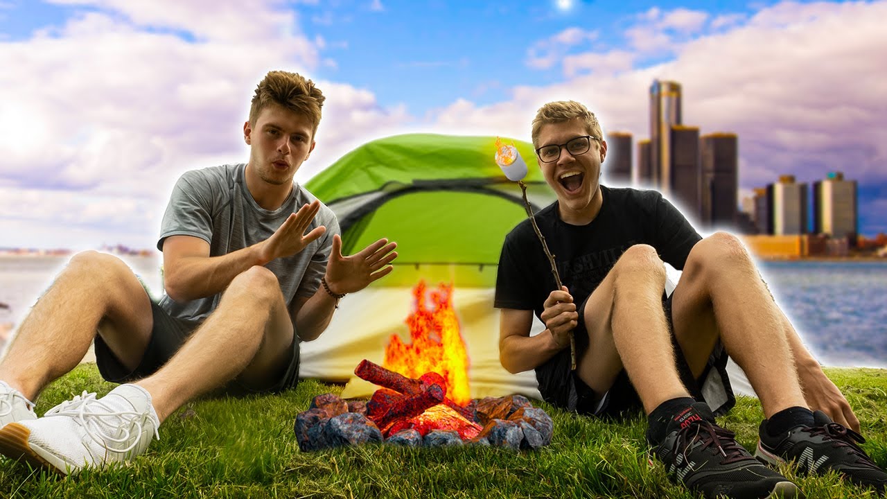 We went camping in Detroit