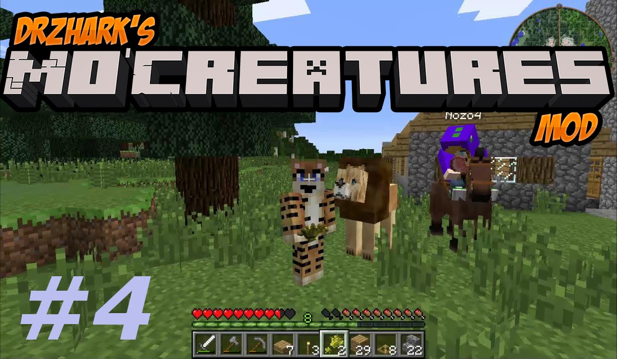 Minecraft Mo Creatures - Taming a Horse #4 - YouTube