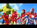 The Hulk vs Team Iron-Man | Incredible Hulk SMASH Iron Man - What If