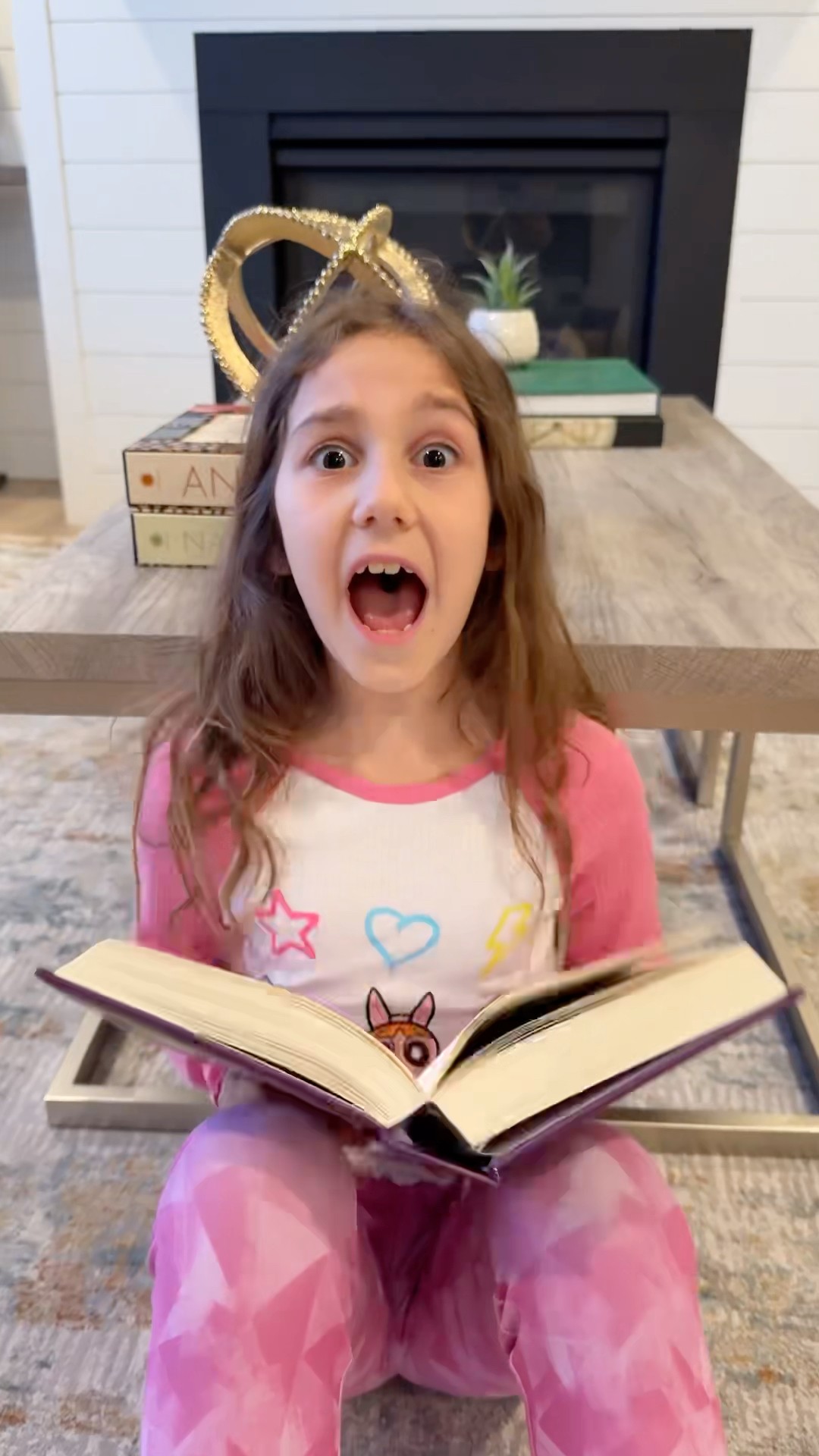 Sierra teaches Rhia safety rules inside the house