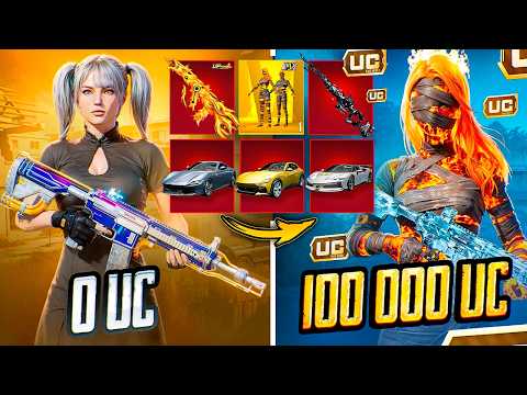 100 000 UC! 🔥 ПРОКАЧКА АККАУНТА ПОДПИСЧИЦЕ - ВЕЛИКАЯ БИТВА С МУМИЕЙ! 🤩 PUBG Mobile