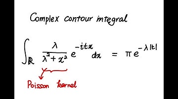 복소 선적분 포아송핵; Contour integral of Poisson kernel