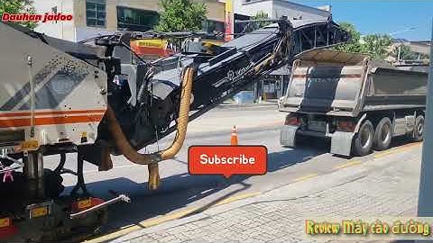 Review Máy CÀO ĐƯỜNG rất Hiện đại của Hàn Quốc ~ Làm đường sạch, Êm ru