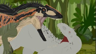 indominus rex VS Acrocanthosaurus ARK