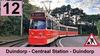 HTM lijn 12: Duindorp - Centraal Station - Duindorp | omleiding Rijswijkseplein | HTM 3125 | 2026