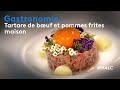 Gastronomie  tartare de boeuf et pommes frites maison