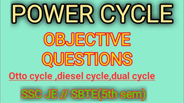 #PowerCycle // OBJECTIVE QUESTIONS // SSC JE & SBTE(5th sem)