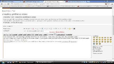 How to input youtube videos on phpBB