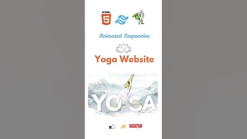 Animated Yoga Website from scratch | GSAP - Full tutorial #shorts #gsap