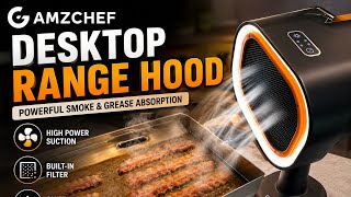 AMZCHEF Portable Range Hood Review | Smoke Control for Indoor Cooking @PoorGuyOutdoor