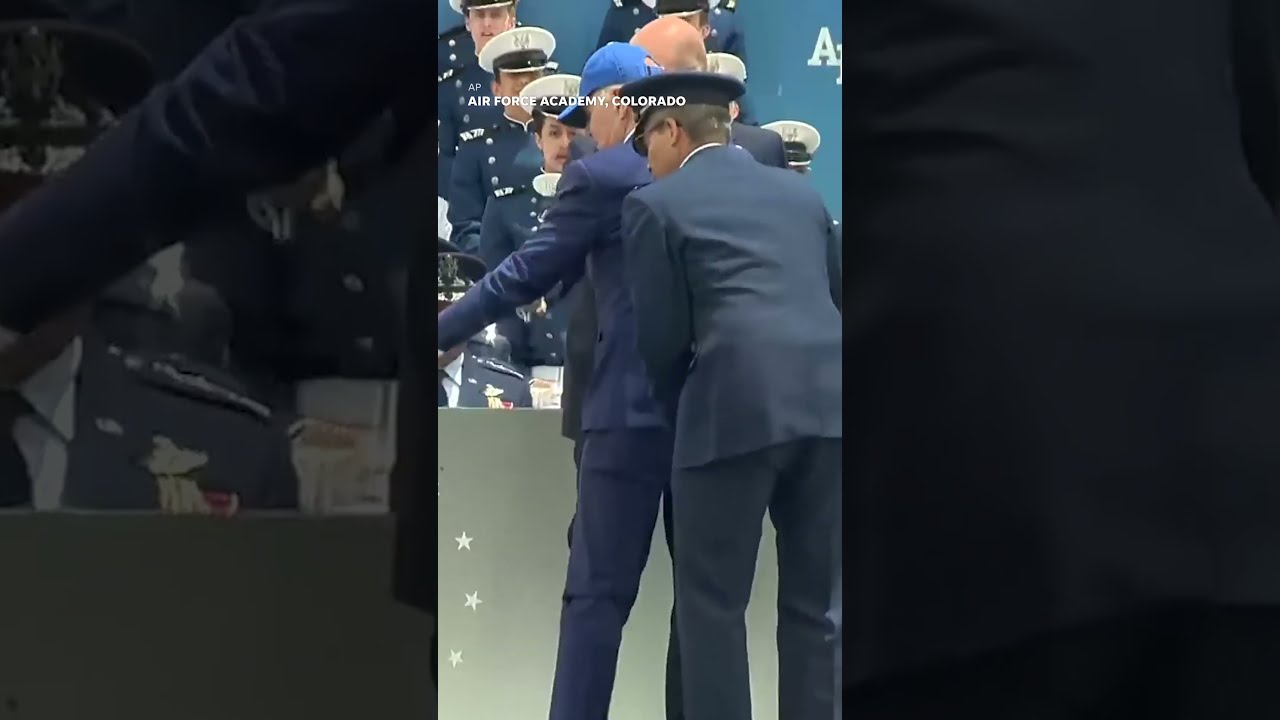 Biden Falls On Stage At Graduation Ceremony Shorts