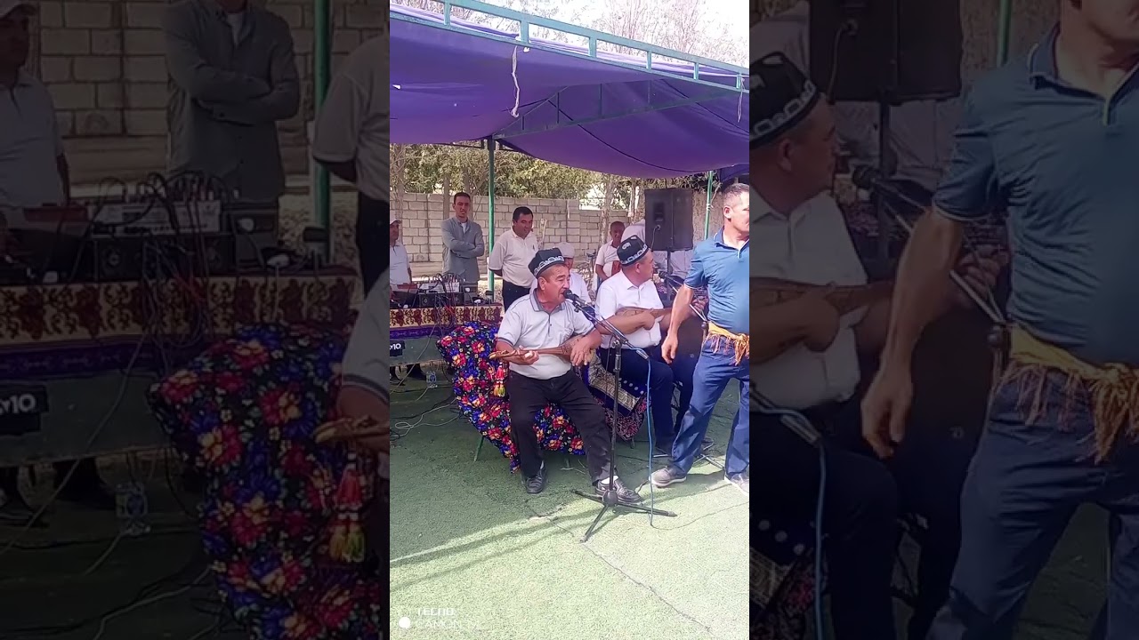Oʻzbekiston xalq baxshilari Shodmon baxshi va Safar baxshi aytishuv  Shoir Karim mallayev xonadonida