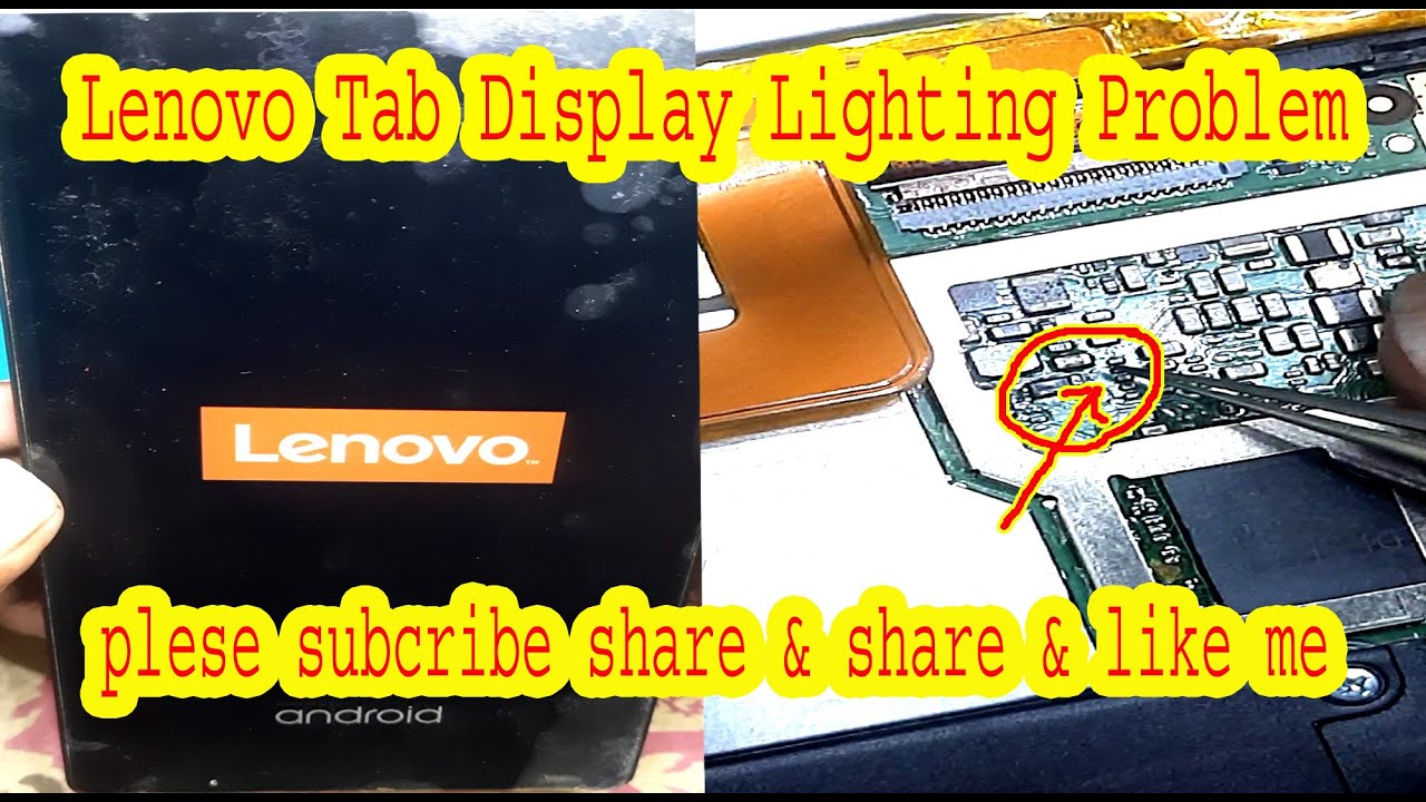 Lenovo tab display lighting problem 100working YouTube