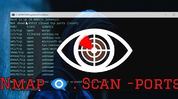 scanning ports using Nmap 👁️‍🗨️