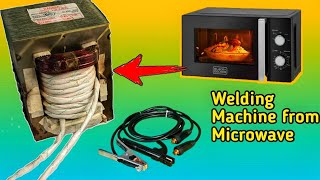 DIY ARC WELDING MACHINE using Microwave Transformer - MOT Welding machine