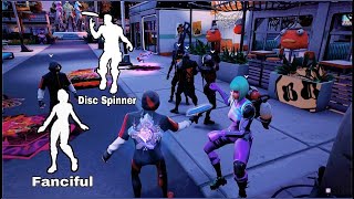 Fanciful and Disc Spinner until Someone Mimics me Using IKONIK Skin Emote Battle Party Royale