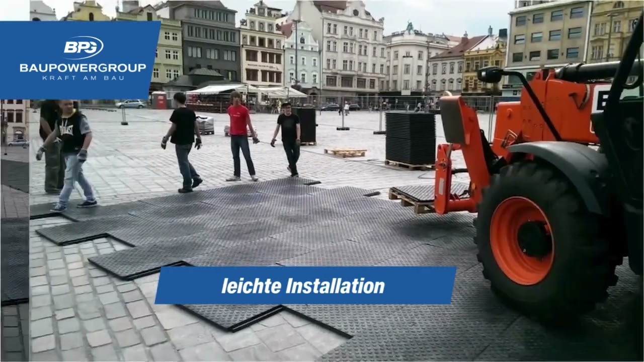 BPG Fast Cover Bodenschutz Kunststoff🇨🇭 IDEALE GEHWEG- & EVENTMATTE 🇨🇭